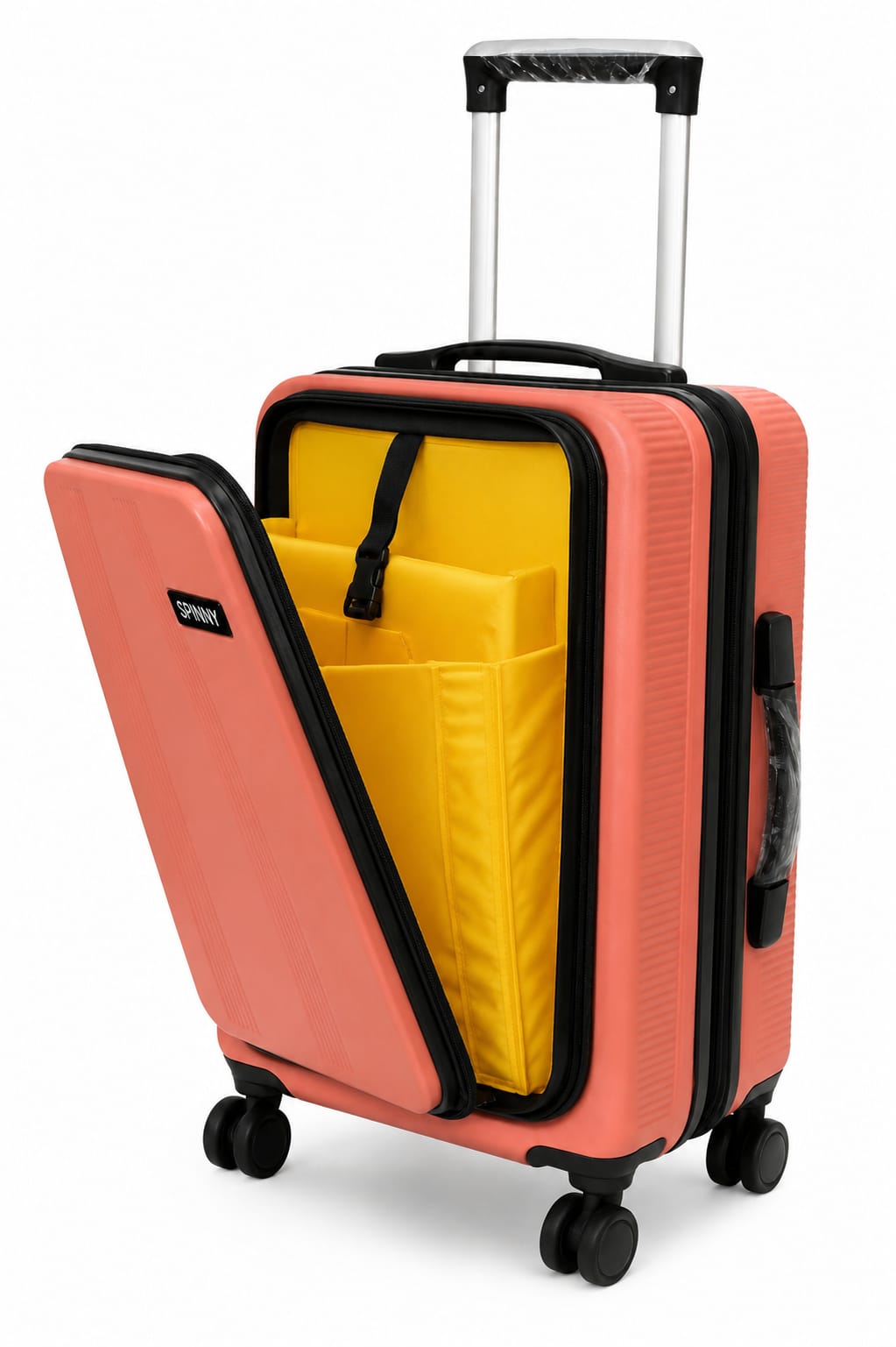 Coral Front-Opening Laptop ABS Trolley Luggage - Roamer India