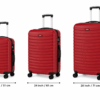 Maroon PC Trolley Suitcase Front View - Roamer India