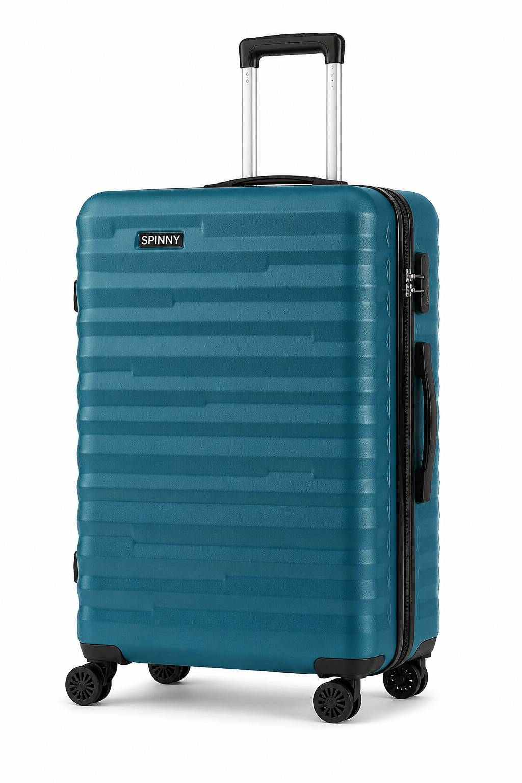 Teal Blue PC Trolley Luggage with Black Fitting - Roamer India