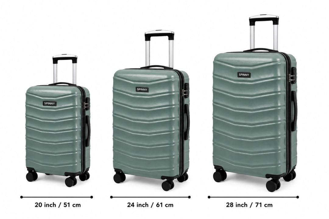 Sage Green PC Trolley Suitcase Front View - Roamer India