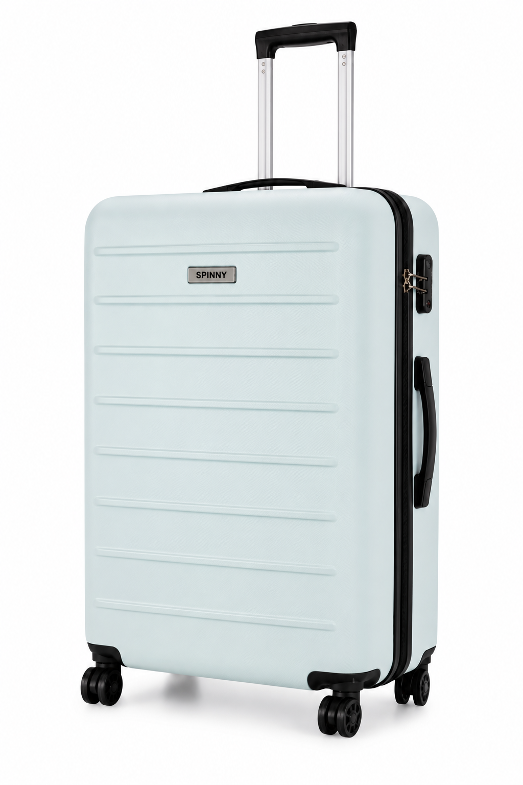 Pale Mint ABS Trolley Luggage with Black Fitting - Roamer India