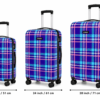 Tartan Plaid Printed ABS Trolley Suitcase Front View - Roamer India