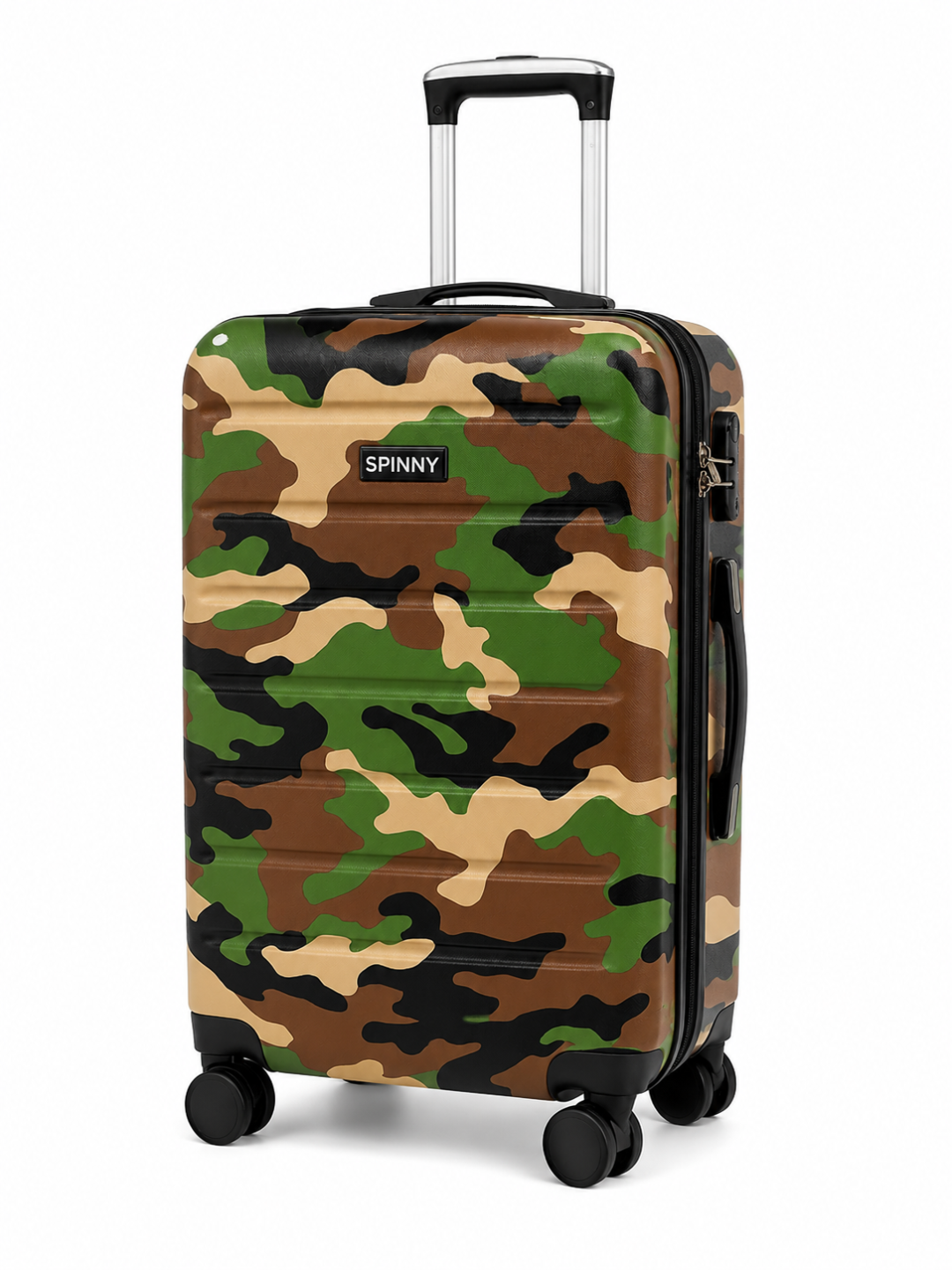 Camouflage Printed ABS Trolley Luggage - Roamer India