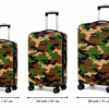 Camouflage Printed ABS Trolley Suitcase Front View - Roamer India