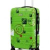 Green Street Art Printed ABS Trolley Luggage - Roamer India