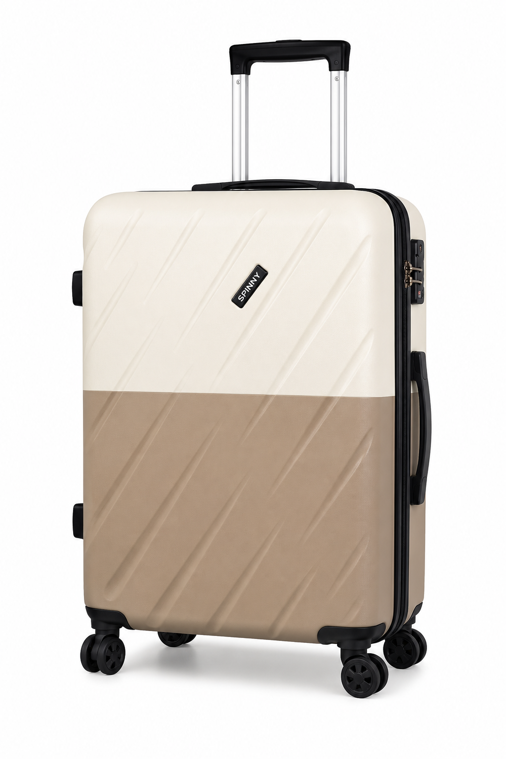 Dual-Tone PC Trolley Luggage with Black Fitting - Roamer India