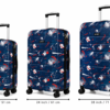 Abstract Splatter Printed ABS Trolley Suitcase Front View - Roamer India