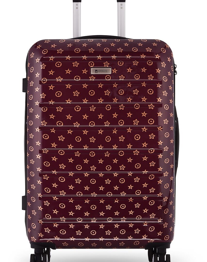 Polka Dot Printed Luggage Trolley