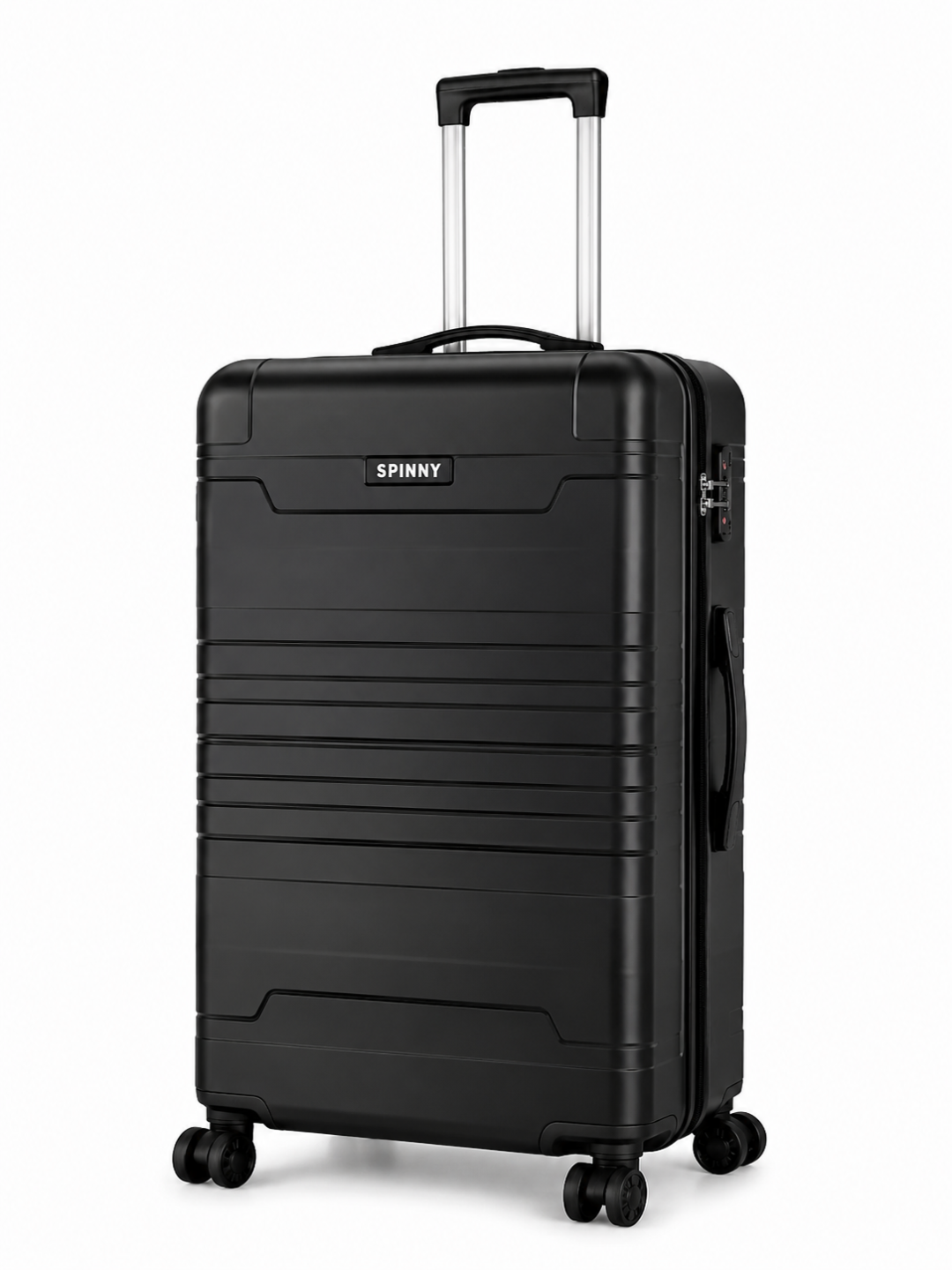 Black ABS Trolley Luggage with Black Fitting - Roamer India