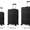 Black ABS Trolley Suitcase Front View - Roamer India