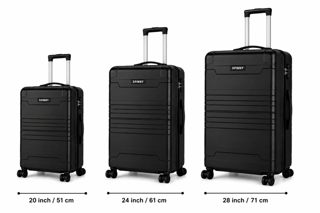 Black ABS Trolley Suitcase Front View - Roamer India