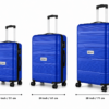 Royal Blue ABS Trolley Suitcase Front View - Roamer India