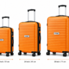Orange Hardshell PC Luggage Set Collection