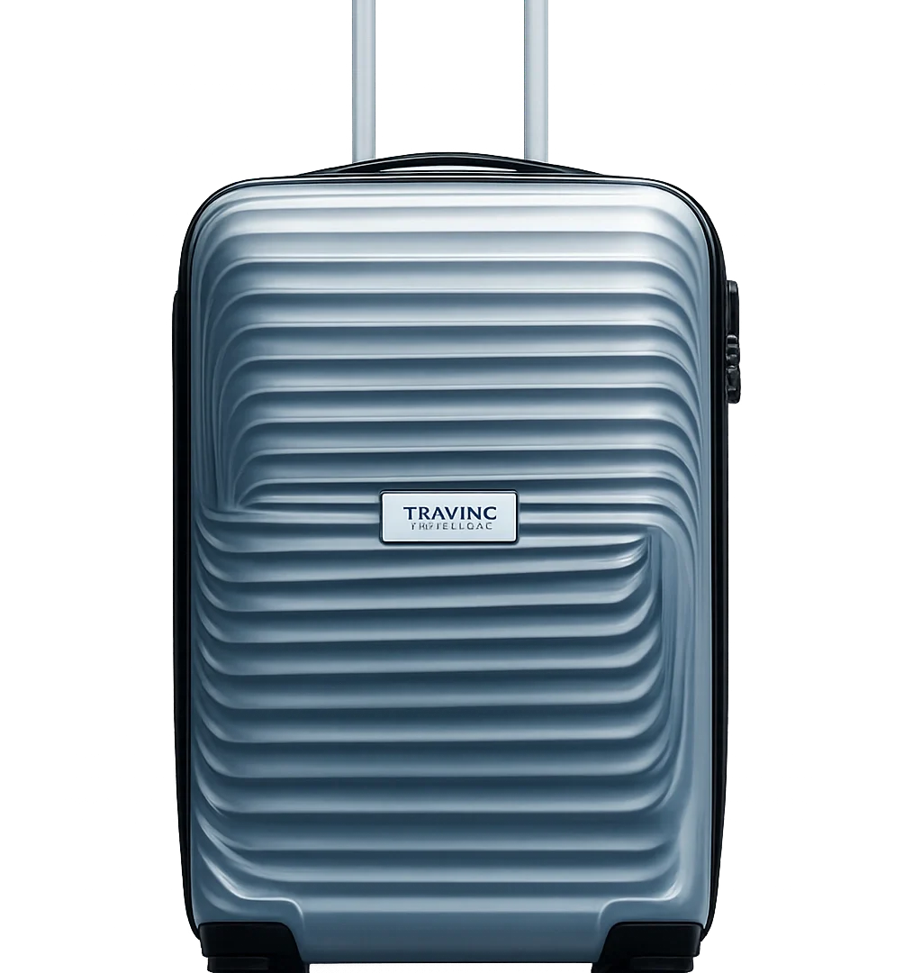 hard shell trolley bag handle grip and lock travel luggage suitcase