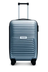 hard shell trolley bag handle grip and lock travel luggage suitcase