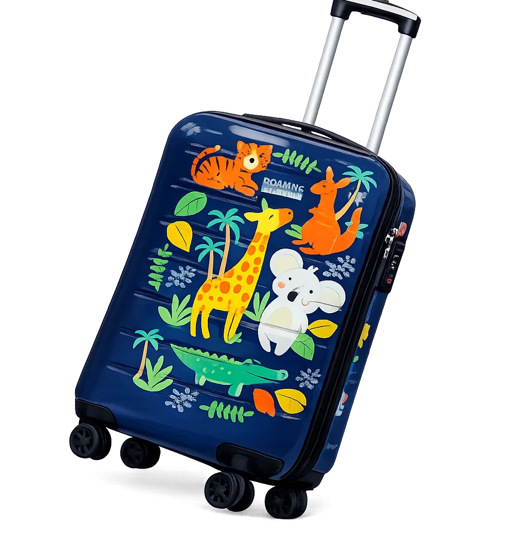 kids trolley bag manufacturers in India printed customized luggage suitcase