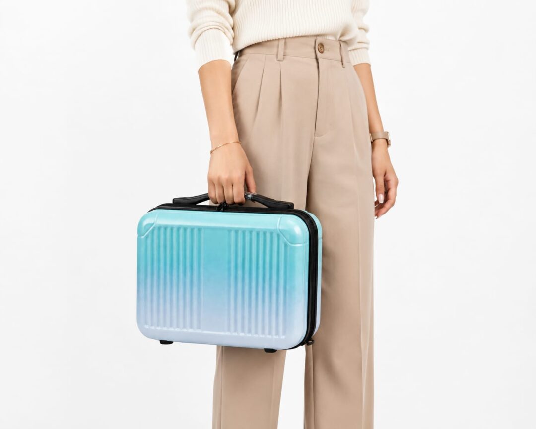 Ombre Blue Printed ABS Vanity Box Collection