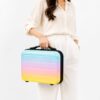 Rainbow Ombre Printed ABS Vanity Box Collection