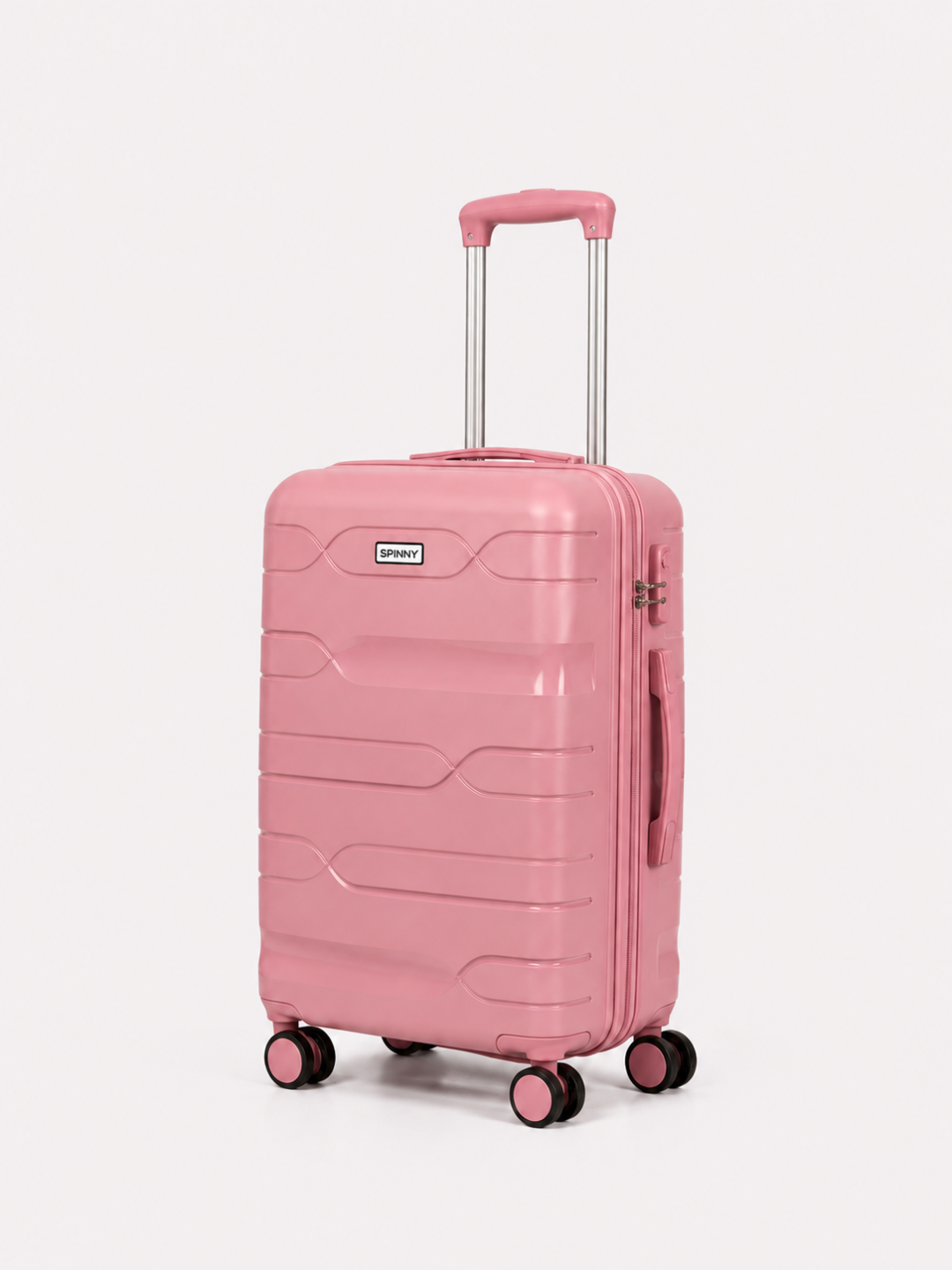 Pink PP Trolley Luggage – Pink Fitting