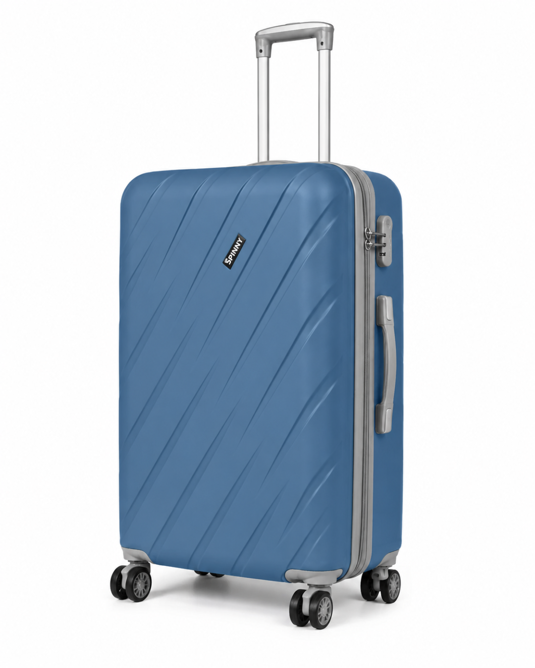 Steel Blue ABS Trolley Luggage with Grey Fitting - Roamer India