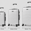 Silver PC Trolley Suitcase Front View - Roamer India