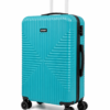 Teal ABS Trolley Luggage with Black Fitting - Roamer India