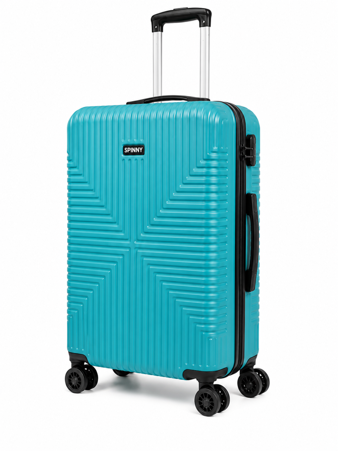 Teal ABS Trolley Luggage with Black Fitting - Roamer India