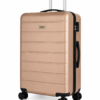 Champagne Beige ABS Trolley Luggage with Black Fitting - Roamer India