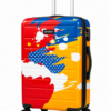 Multicolor Splatter Printed ABS Trolley Luggage - Roamer India