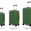 Green ABS Trolley Suitcase Front View - Roamer India