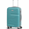 sky blue trolley luggage bag