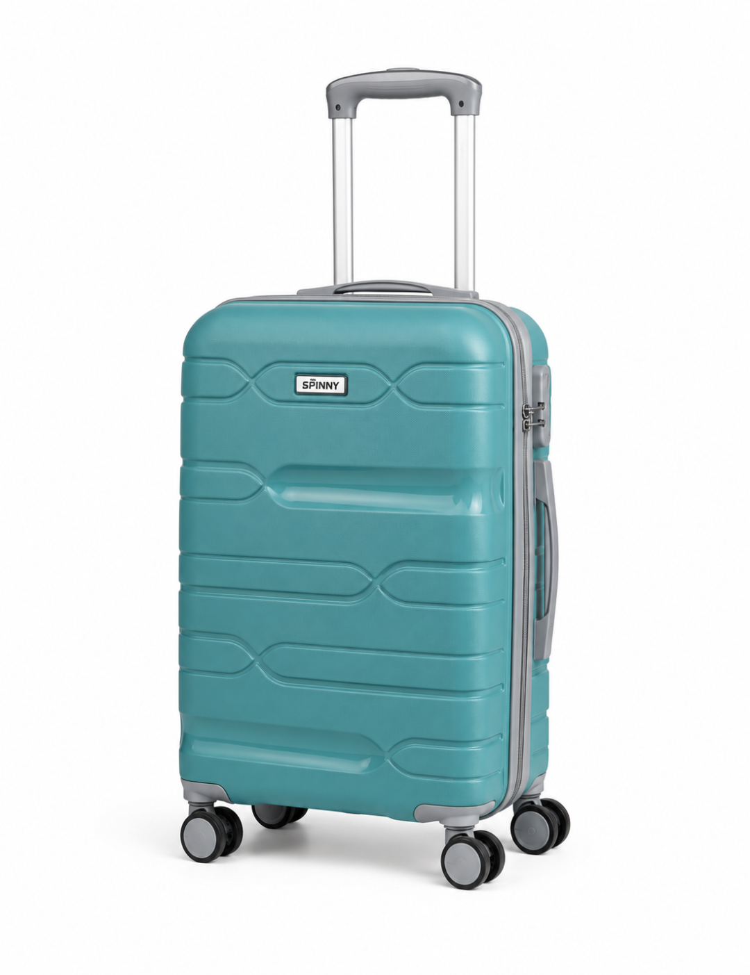 sky blue trolley luggage bag
