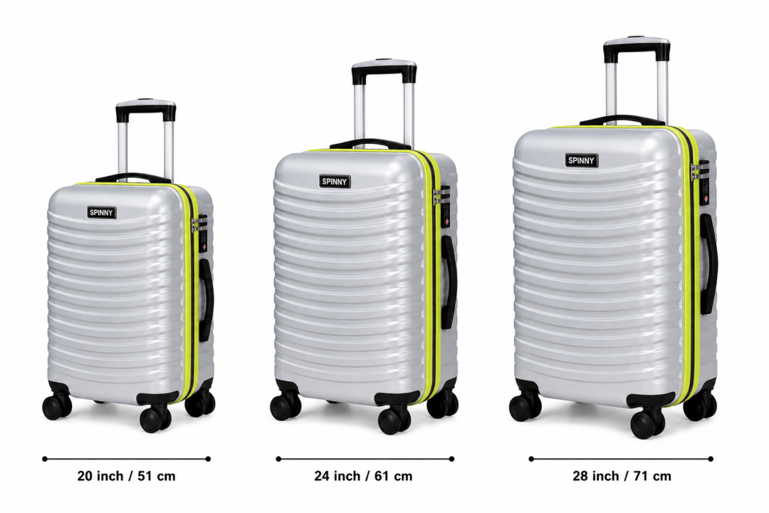 Silver PC Trolley Suitcase Front View - Roamer India