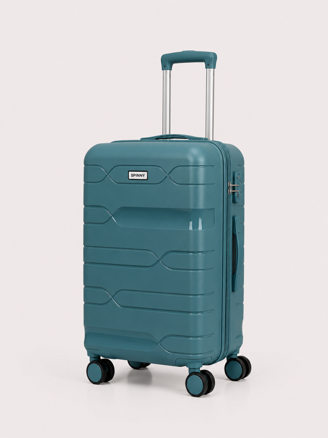 Teal PP Trolley Luggage – Color Matching