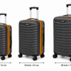 Black PC Trolley Suitcase Front View - Roamer India