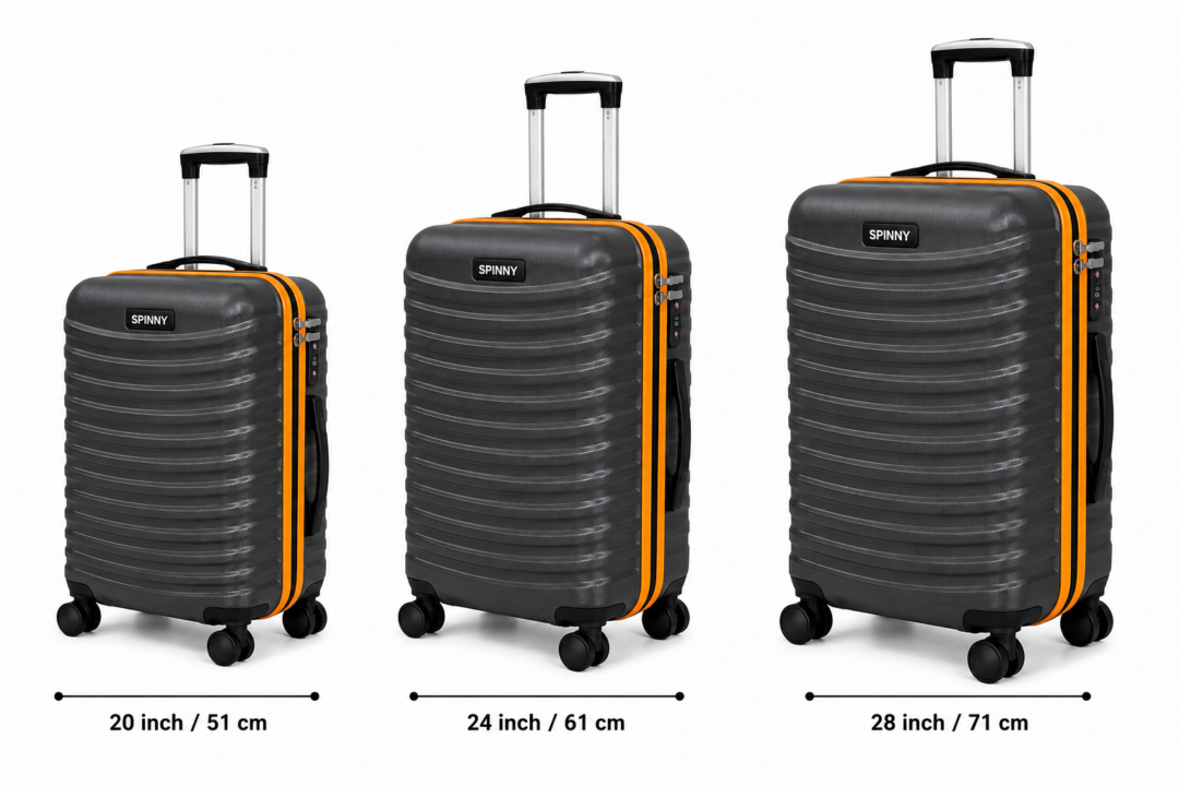 Black PC Trolley Suitcase Front View - Roamer India