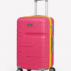 Pink PP Trolley Luggage – Yellow Contrast Fitting