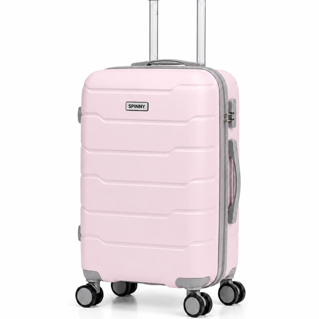 pink trolley luggage