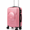 Pink 3D Bear Face ABS Kids Trolley Luggage - Roamer India