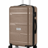 Champagne Gold ABS Trolley Luggage with Black Fitting - Roamer India