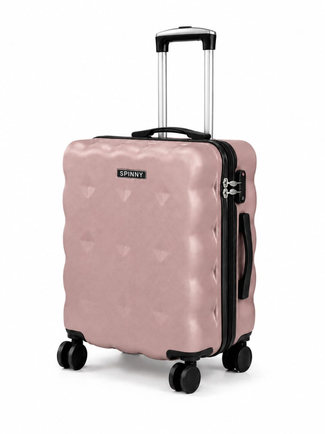 Rose Mauve Quilted Puffy ABS Kids Trolley Luggage - Roamer India