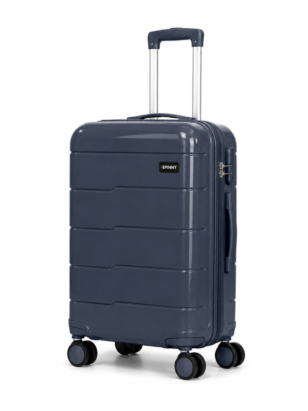 Dark Grey PP Trolley Luggage – Dark Grey Fitting