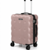 Rose Mauve Quilted Puffy ABS Kids Trolley Luggage - Roamer India