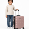Quilted Puffy ABS Kids Trolley Suitcase Front View - Roamer India