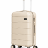 Premium Cream PP Trolley Luggage – Cream Fitting