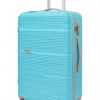 Turquoise ABS Hardshell Trolley Luggage with Grey Fitting - Roamer India