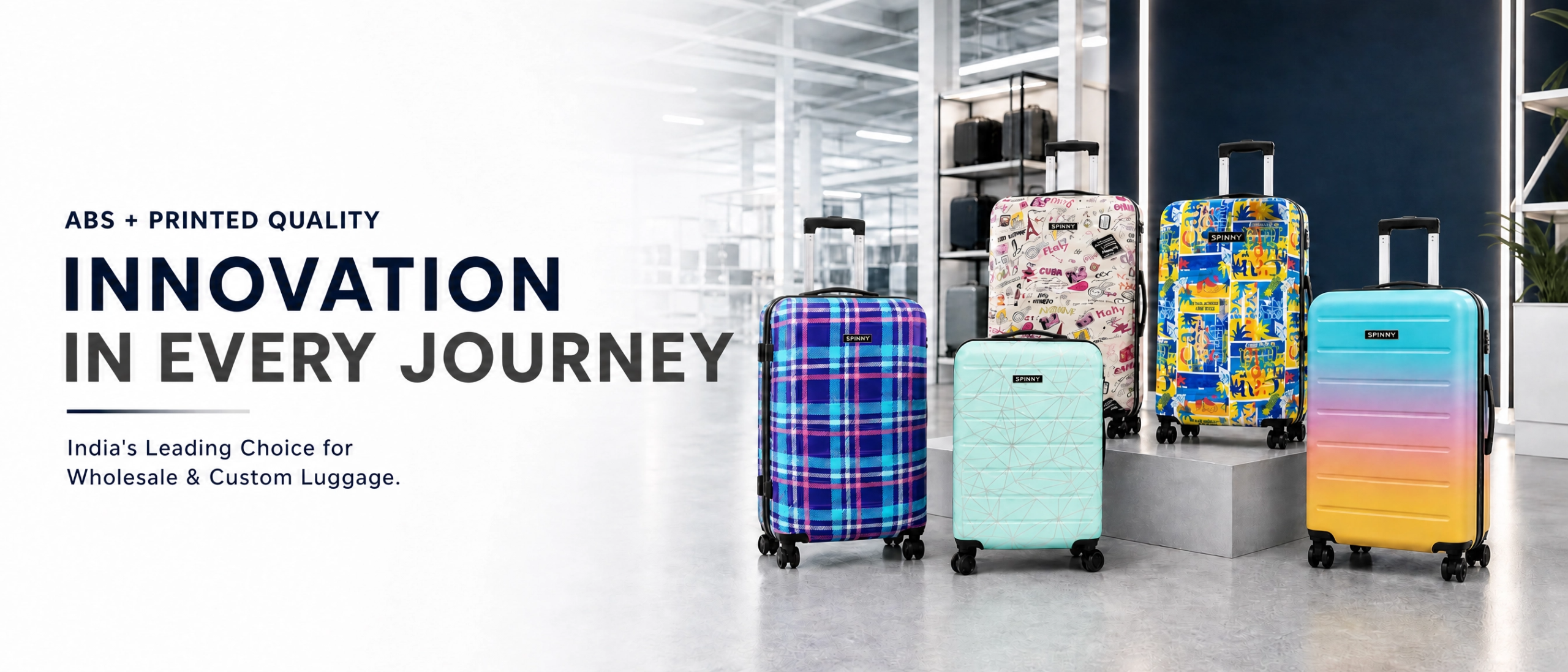 Printed trolley luggage designs by Roamer India