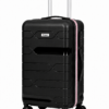 Black PP Hard Shell Trolley Luggage with TSA Lock - Roamer India