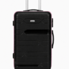 Black PP Hard Shell Trolley Luggage Front View - Roamer India