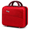 Cherry Red Premium ABS Vanity Box with Wave Texture - Roamer India